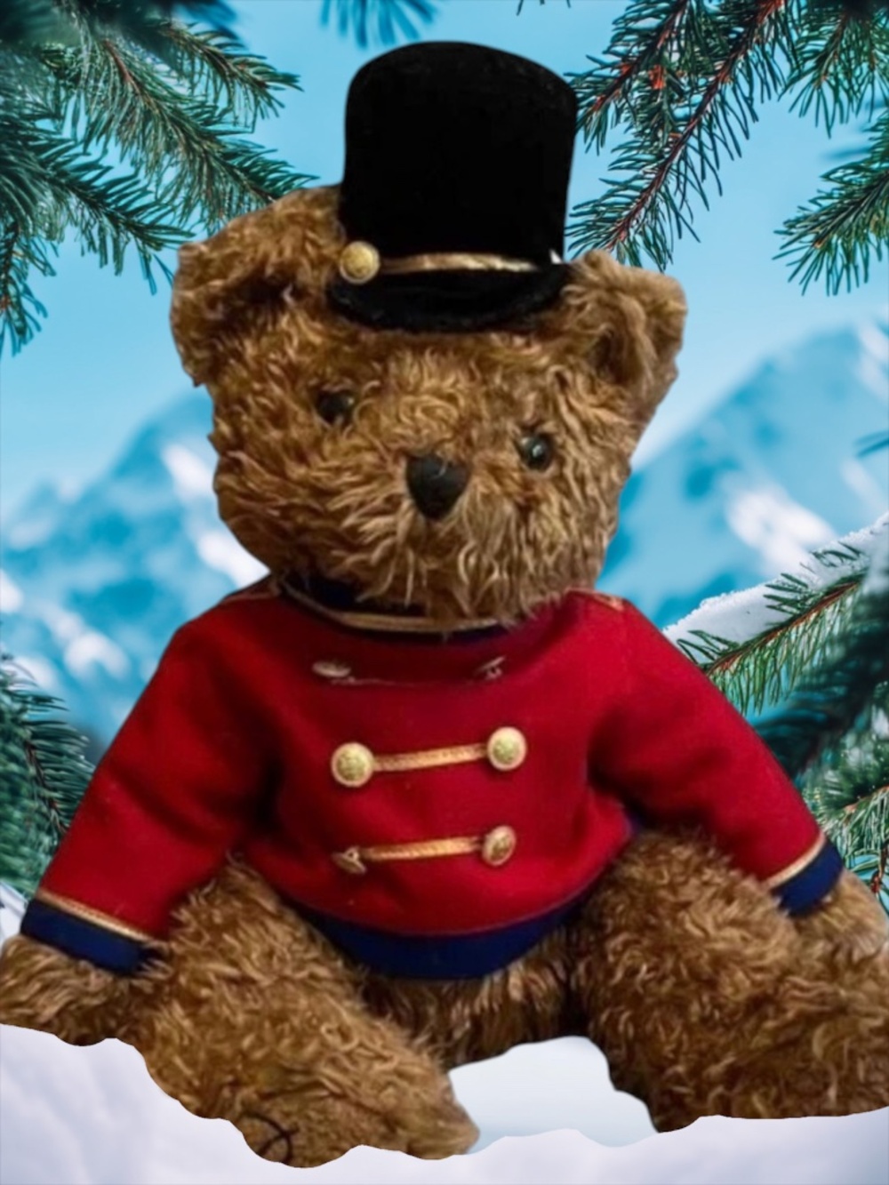 Belkie Bear Conductors Uniform with Top Hat Holliday Bear 1999 Collectors